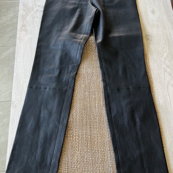 Vince Stretch Leather Leggings | Real Leather | Size M | Quiet Luxury - Picture 4 of 13